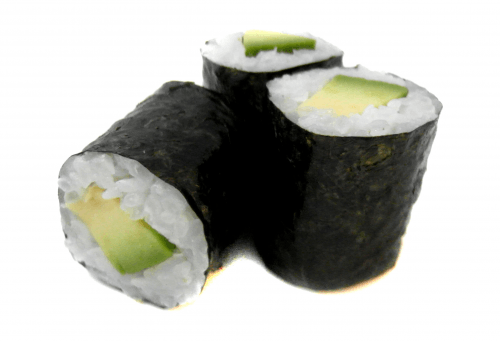 Mini maki sushi avocado 3 stuks
