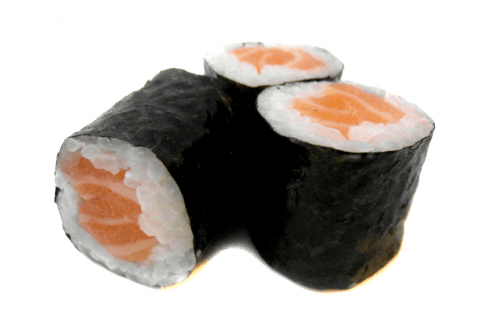 Mini maki sushi zalm 3 stuks