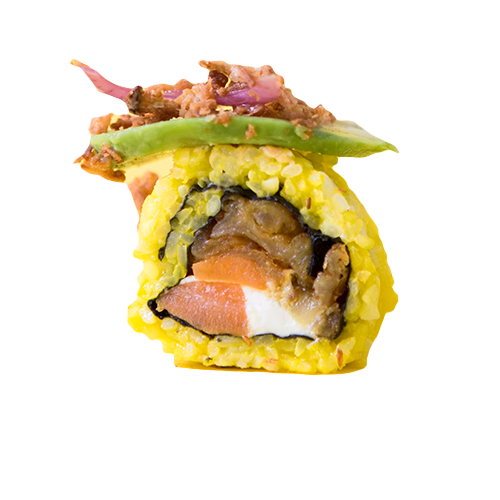 Onion bhaji dragon roll