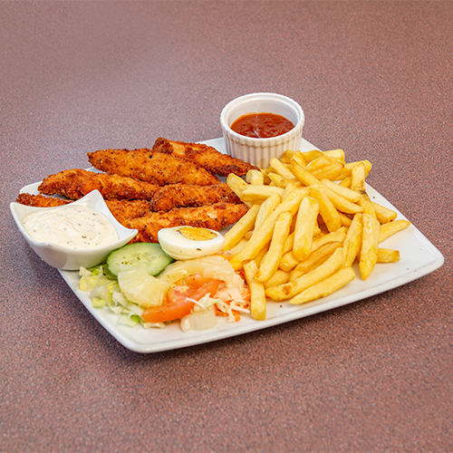 Menu crispy chicken fingers