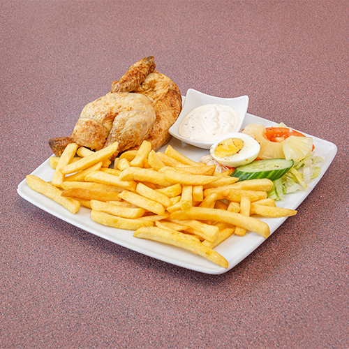 Menu halve kip