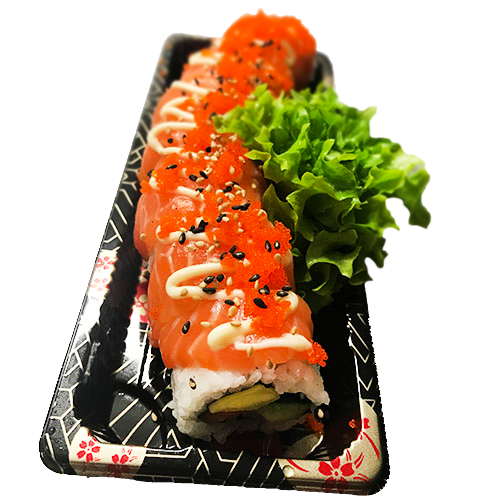 Soft shell salmon maki