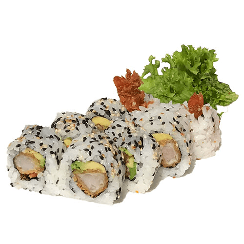 Uramaki tempura ebi roll