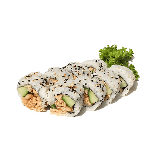 Uramaki tuna salad roll