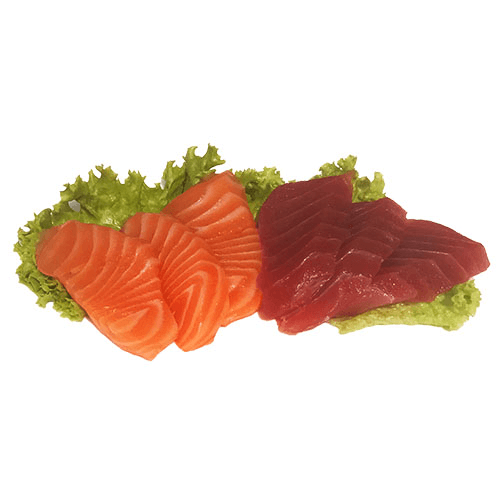 Sashimi salmon and tuna