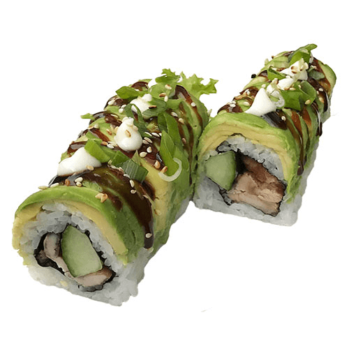Uramaki softshell chicken roll