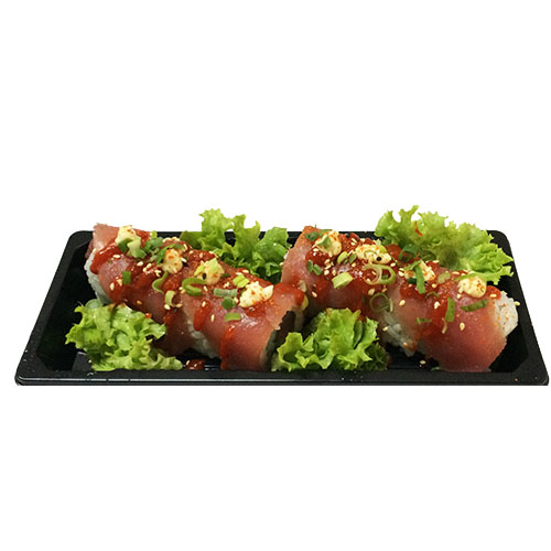 Uramaki softshell spicy tuna roll