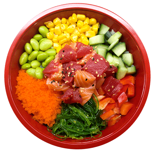 Sashimi mix poke bowl