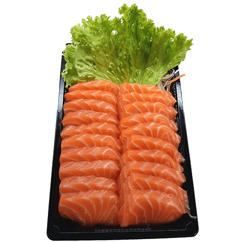 Sashimi menu salmon
