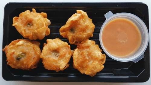 Fried siu mai