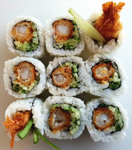 Tempura ebi roll 9 stuks