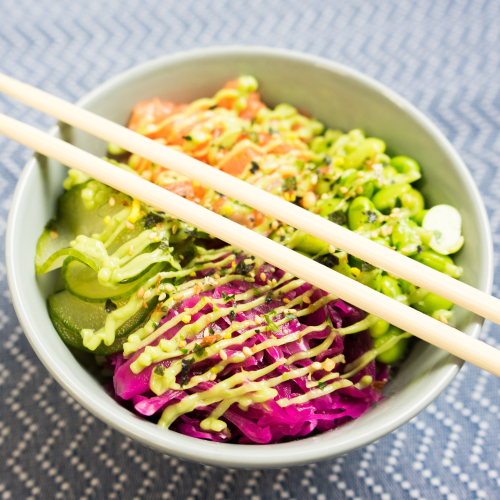Rainbow salmon menu
