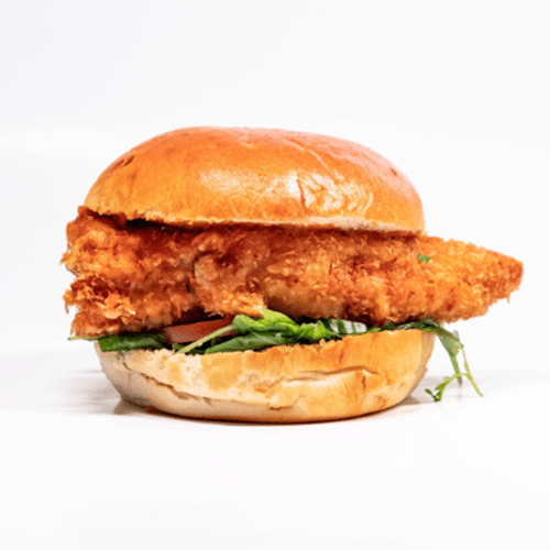 Crispy chicken burger
