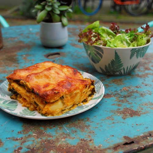 Pompoenlasagne