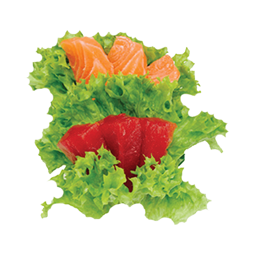 Sashimi salmon and tuna