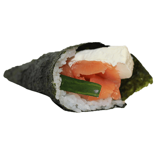 Zalm cheese handroll