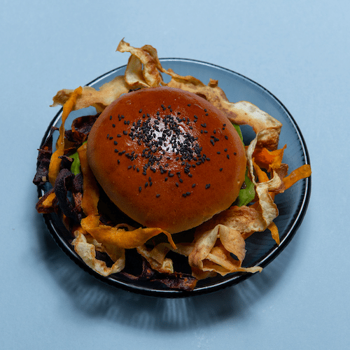 K25 vegetarian burger