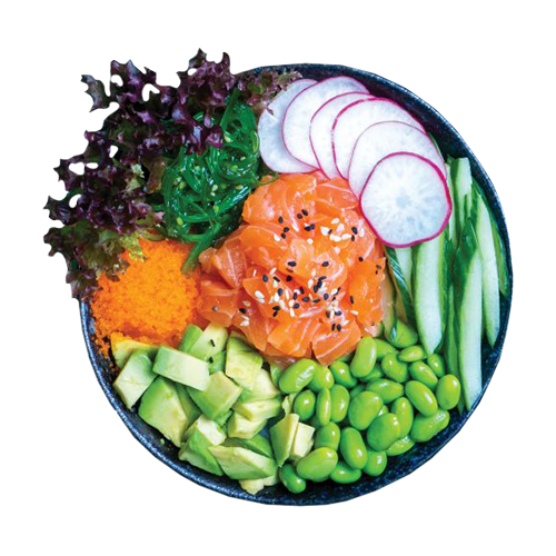 Poké salmon