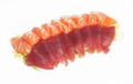 Large sashimi tuna and salmon