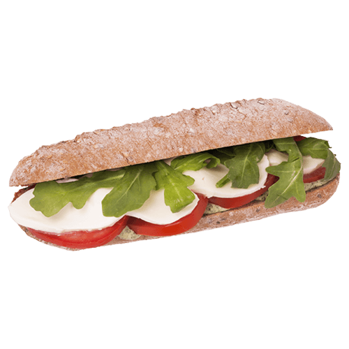 AH fresh mozzarella and tomato sandwich