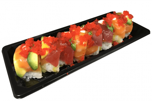 Rainbow dragon roll