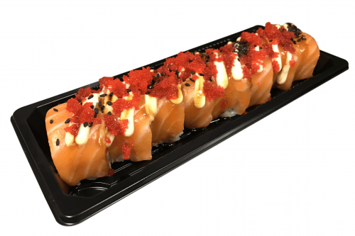 Salmon dragon roll