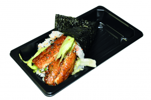 Spicy unagi temaki