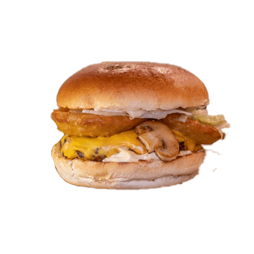 Champignon meltdown burger