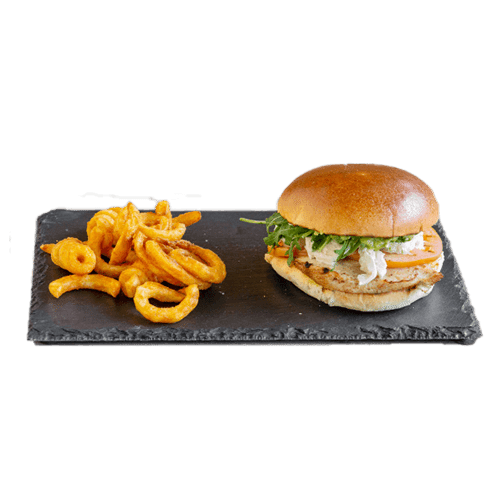 Mozzarella burger menu