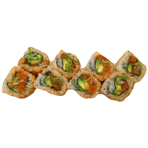 Eight pieces of spicy sake inside-out
