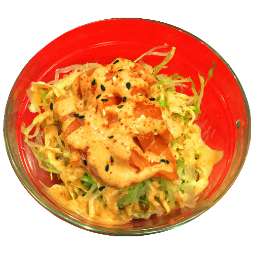 Spicy salmon salad