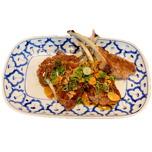 Four lamb cutlets