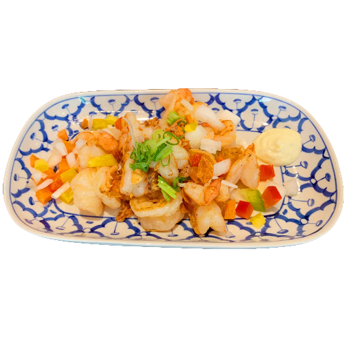 Twelve pieces of ebi teppanyaki