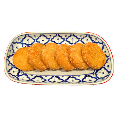 Six deep fried potato cookies