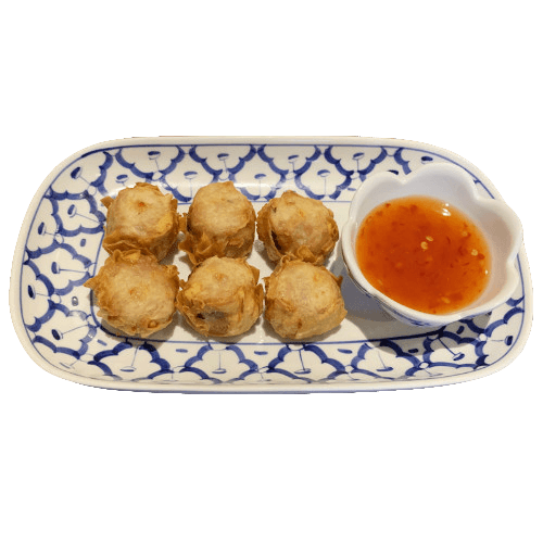 Six deep fried sieuw mai