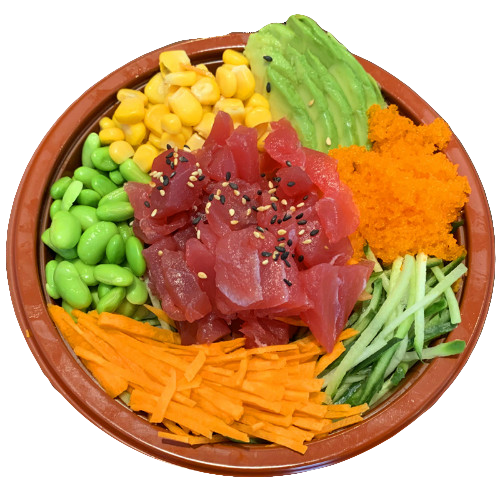 Poke rice tuna