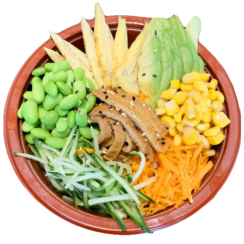 Poke rice veggie