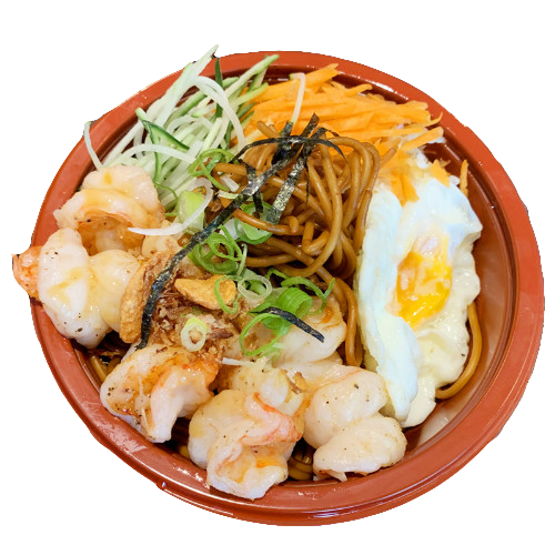 Teriyaki shrimp noodles