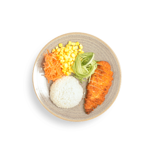 Mini chicken katsu curry
