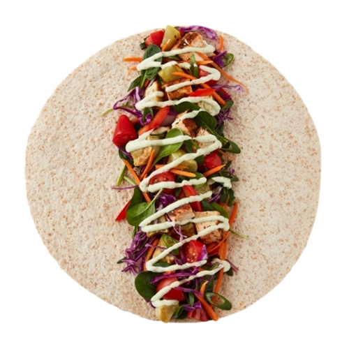 Cajun chicken wrap