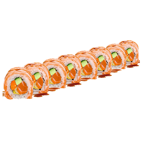 Geflambeerde sake roll