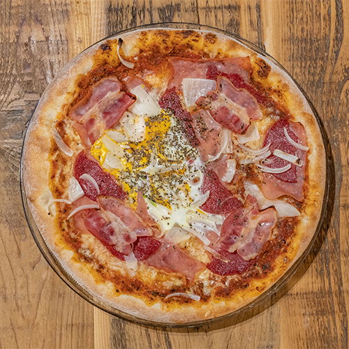Pizza carbonara speciaal