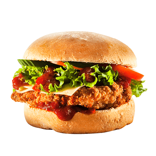 Kansas city red chicken burger
