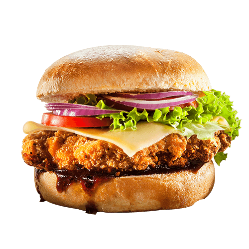 Memphis sweet and smokey chicken burger