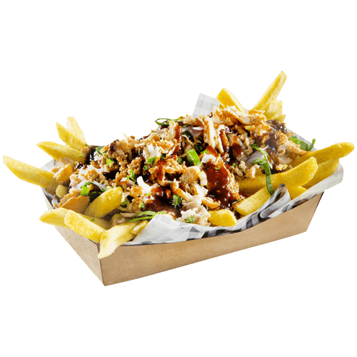 The pulled chicken