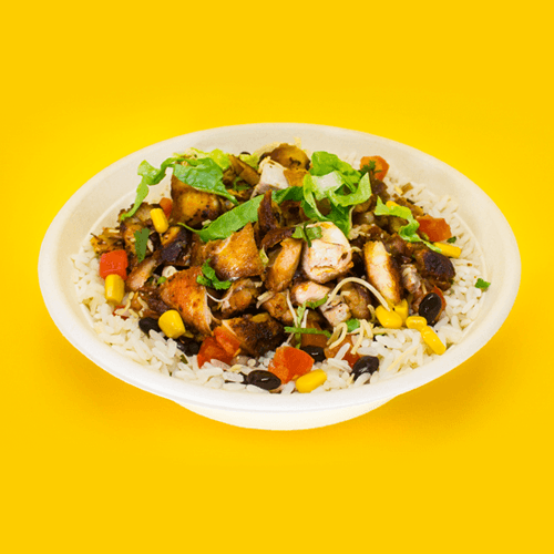 Grilled chicken burrito bowl