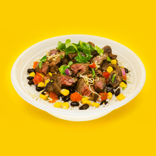 Grilled steak burrito bowl