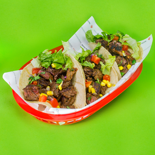 Grilled steak tacos