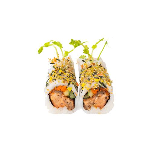 Crispy salmon roll