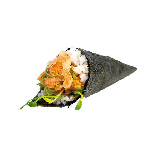 Spicy salmon temaki